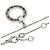 Bulgari Collana Bvlgari Double Logo con diamante 1P in oro bianco 18K - vista 2