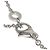 Bulgari Collana Bvlgari Double Logo con diamante 1P in oro bianco 18K - vista 6