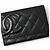 Cambon Billetera bi-fold Chanel Negro Rosa