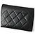 Cambon Billetera bi-fold Chanel Negro Rosa - vista 4