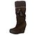 Botas Dior Cannage de ante marrón Castaño