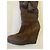 Botas Dior Cannage de ante marrón Castaño - vista 3