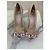 Sandali in pizzo Christian Dior con fiocco beige - vista 5