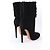 Stivaletti Alaïa in suede nero - vista 3