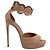 Sandali con platform Alaïa in suede rosa