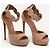 Sandali con platform Alaïa in suede rosa - vista 2