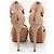 Sandali con platform Alaïa in suede rosa - vista 4