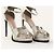 Sandali Alexander McQueen in pelle argento metallizzato - vista 2
