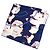 Foulard in seta Chanel Coco Mark in blu navy e bianco