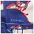 Foulard in seta Chanel Coco Mark in blu navy e bianco - vista 3