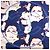 Foulard in seta Chanel Coco Mark in blu navy e bianco - vista 4