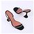 Sandali Amina Muaddi Jade Satin Nero Strass - vista 2