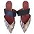 Anine Bing Daphne Mules Python Print Leather Multicolor