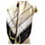 Céline Sciarpa Celine Carre 90 Nero Bianco D'oro  - vista 5
