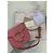 Borsa a mano Bulgari Diva in pelle rosa con borchie dorate - vista 7