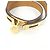 Bracciale Charm Double Tour Kelly di Hermès Beige Taupe - vista 5