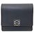 Billetera de cuero bi-fold Anagram Loewe Negro