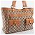 Borsa Tote Gucci Abbey Marrone in Tela GG e Pelle - vista 7