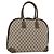 Gucci Borsa a mano GG Supreme in PVC beige e oro Auth BAZ197 D'oro