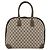 Gucci Borsa a mano GG Supreme in PVC beige e oro Auth BAZ197 D'oro - vista 13