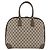 Gucci Borsa a mano GG Supreme in PVC beige e oro Auth BAZ197 D'oro - vista 2