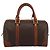 Céline CELINE Macadam Canvas Hand Bag PVC Leather Brown Gold Auth ka3635 Golden - view 2