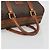 Céline CELINE Macadam Canvas Hand Bag PVC Leather Brown Gold Auth ka3635 Golden - view 7