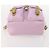 Zaino PRADA in nylon rosa argento Auth YKZ194 - vista 5