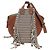 LOEWE Hammock Piccola Borsa a Mano Tela Pelle 2in1 Marrone Argento Auth BAZ780V - vista 2