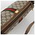 Borsa Sherry Line GG Supreme Web di GUCCI in PVC beige e oro 378 02 017 Auth BAZ162 D'oro - vista 6