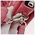 Borsa Miu Miu in pelle verniciata 2 in 1 Rosa Argento Auth YKZ520 - vista 19