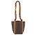 Céline Borsa a Spalla in Tela Macadam CELINE in Pelle PVC Marrone Oro Auth ka3561 D'oro - vista 2