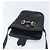 Céline Borsa a Spalla Horsebit in Pelle Nera e Oro Auth YKZ776A Nero D'oro - vista 10