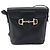 Céline Borsa a Spalla Horsebit in Pelle Nera e Oro Auth YKZ776A Nero D'oro - vista 13