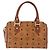 Borsa MCM Vicetos Logogram in pelle PVC 2 in 1 marrone oro Auth 174594 D'oro - vista 2