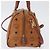Borsa MCM Vicetos Logogram in pelle PVC 2 in 1 marrone oro Auth 174594 D'oro - vista 4
