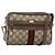 Borsa Sherry Line GG Supreme Web di GUCCI in PVC beige e oro 75 02 004 Auth BAZ578 D'oro