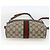 Borsa Sherry Line GG Supreme Web di GUCCI in PVC beige e oro 75 02 004 Auth BAZ578 D'oro - vista 5