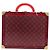 LOUIS VUITTON Monograma Transparente Cotoville 40 Trunk Vidro M13182 Auth 167157SM Vermelho - vista 2