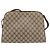 Gucci Borsa a Spalla GG Supreme PVC Beige Oro Auth SW2211 D'oro - vista 2