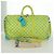 LOUIS VUITTON Borsa Keepall Bandoulière 50 Playground Gialla M21869 Auth AMZ519SM Giallo - vista 12