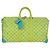 LOUIS VUITTON Borsa Keepall Bandoulière 50 Playground Gialla M21869 Auth AMZ519SM Giallo - vista 13