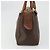Céline Borsa Boston in tela Macadam CELINE in pelle PVC marrone oro Auth BA11759 D'oro - vista 4
