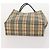Bolsa de mão Burberrys Hermes Nova Check em lona nylon 4 peças Bege Cinza Auth BAZ311 Marrom - vista 13