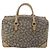 Saint Laurent Borsa Boston in PVC pelle beige grigia Auth 173616 Marrone - vista 2