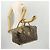 Saint Laurent Borsa Boston in PVC pelle beige grigia Auth 173616 Marrone - vista 23