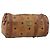 Borsa a Spalla MCM Vicetos Logogram in Pelle PVC Marrone Oro Auth SW2165 D'oro
