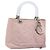 Borsa a mano Canage Christian Dior Nylon 2way Rosa Argento Auth YKZ135