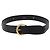 Céline CELINE Gürtel Leder 31,9"" Schwarz Gold Auth BAZ191A Golden