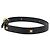 Céline CELINE Gürtel Leder 31,9"" Schwarz Gold Auth BAZ191A Golden - vista 3